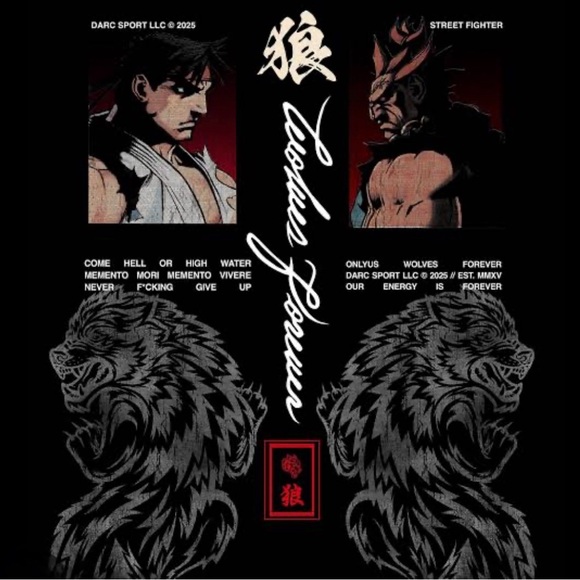 Darc Sport x Street Fighter Ryu Akuma Shirt (Medium/New) - Picture 5 of 8